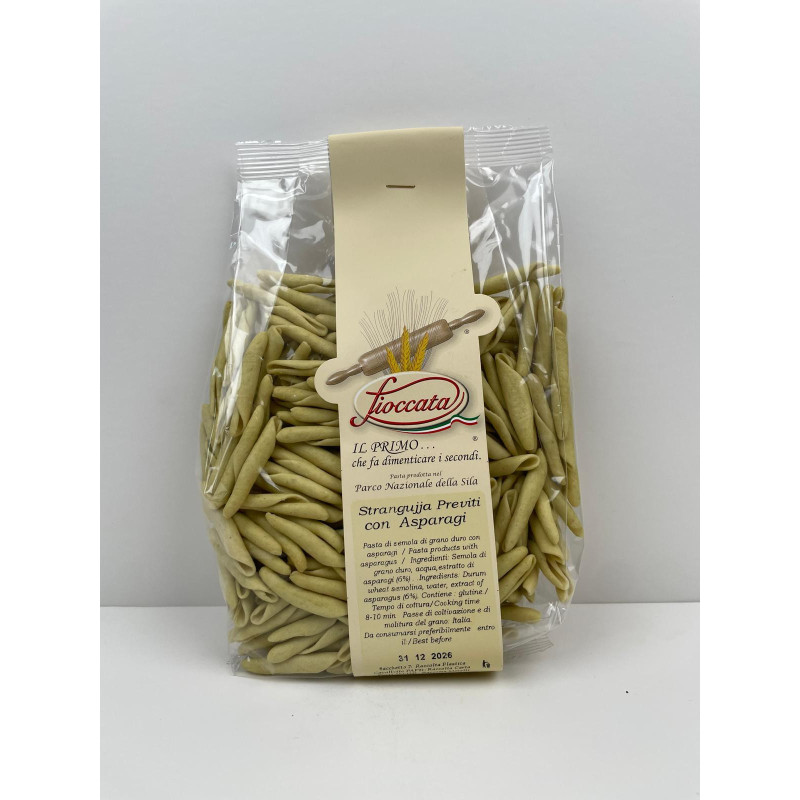 Strangujja Previti con Asparagi z pralesa Sila - Italské těstoviny